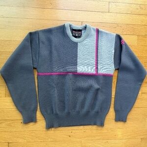 Vtg Demetre Ski Sweater Women's Sz Small Virgin Wool